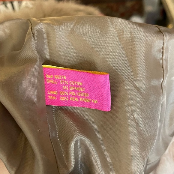 Jennifer J Corduroy W/Fur Trim Jacket Sz S - Picture 8 of 8